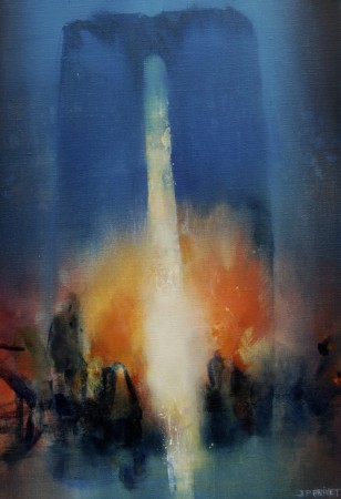 chercheur de lumière iii (acrylique sur toile 55 x 38 cm) 2018